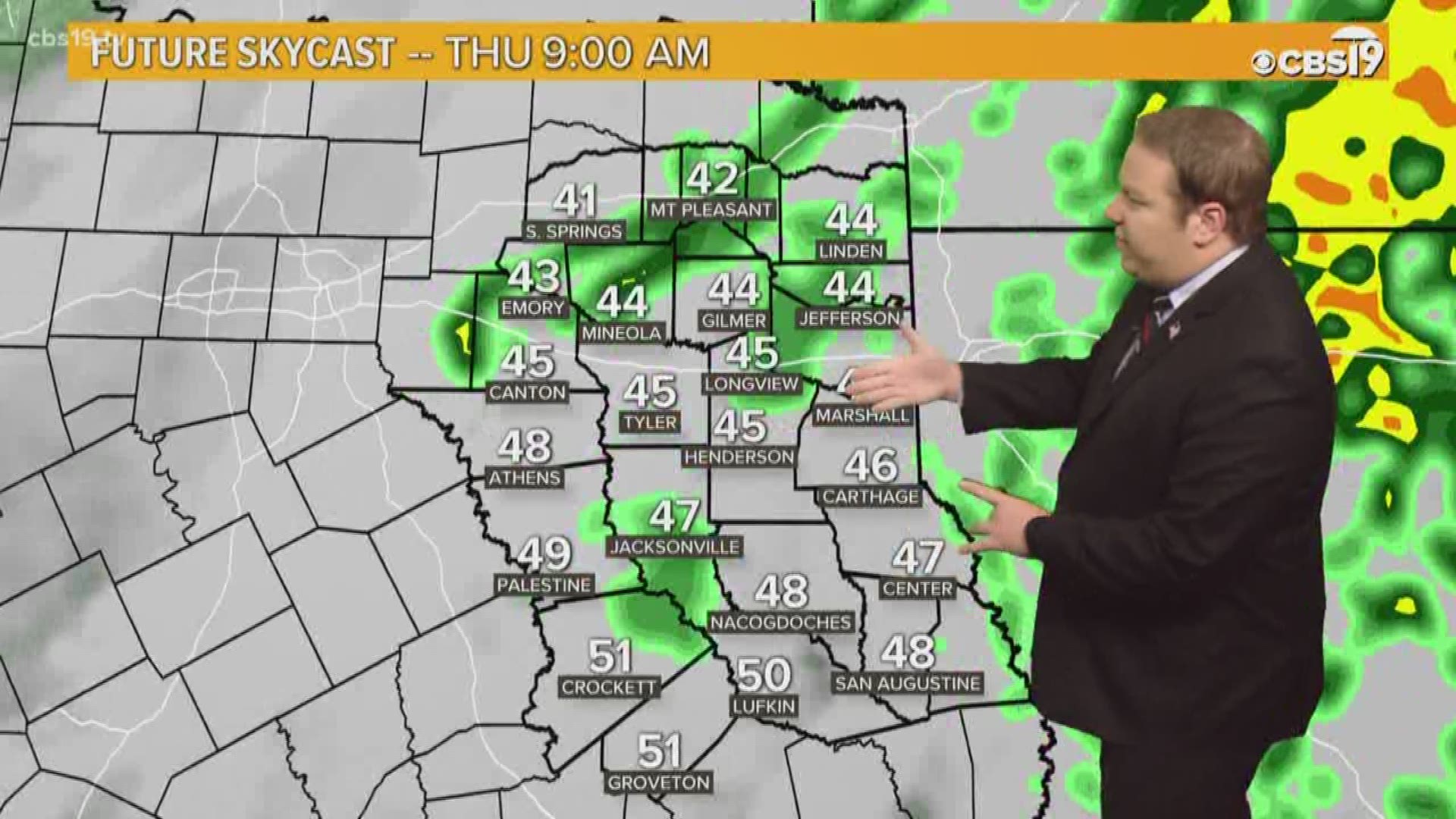 Rain showers continue this morning in East Texas, but should be leaving later today! Meteorologist Michael Behrens has the details!