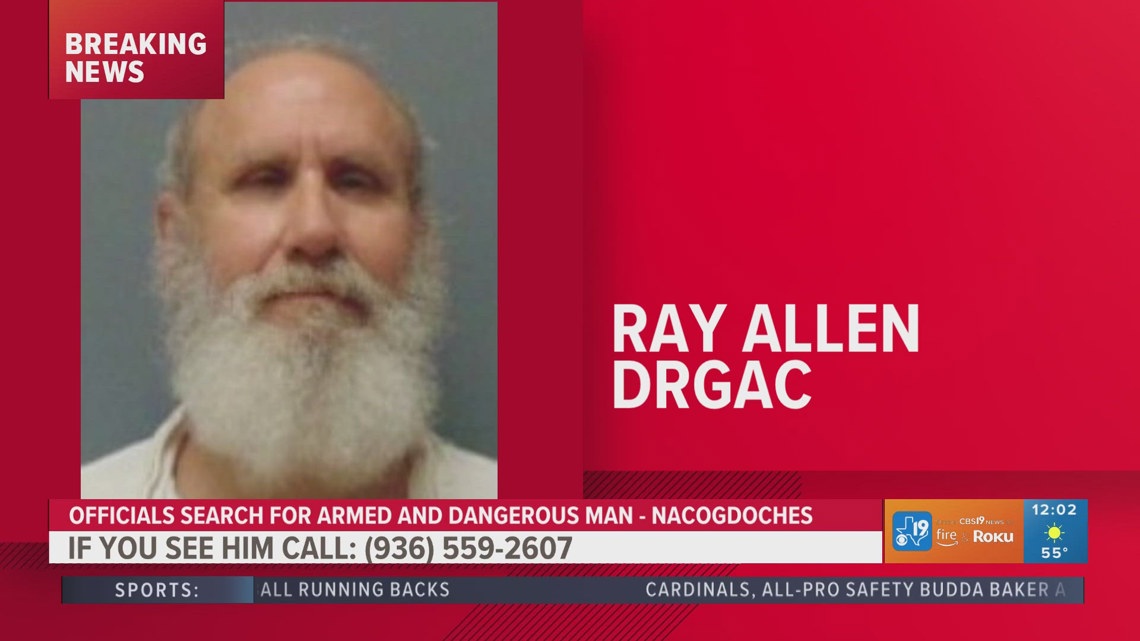 BREAKING Nacogdoches County Sheriff's Office searching for man