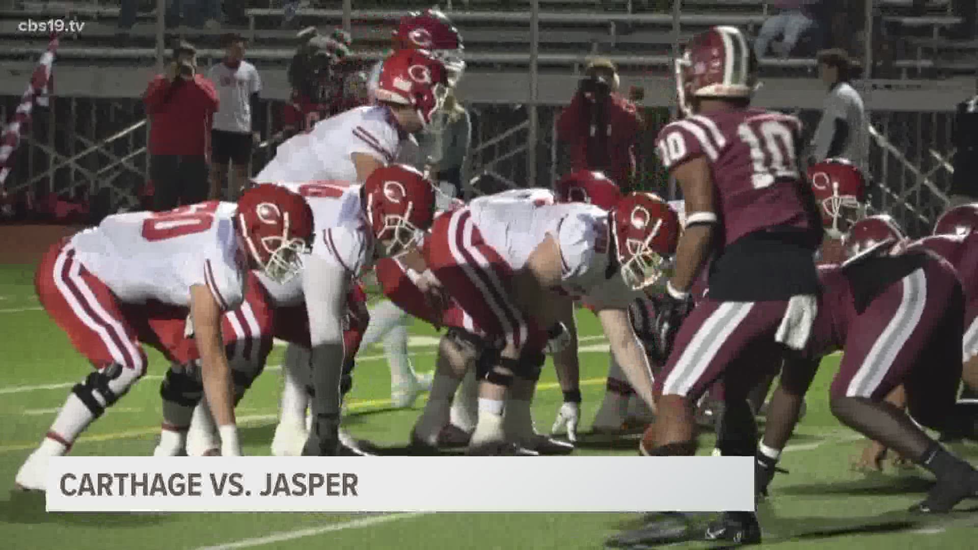 Carthage came away with the win, topping Jasper.