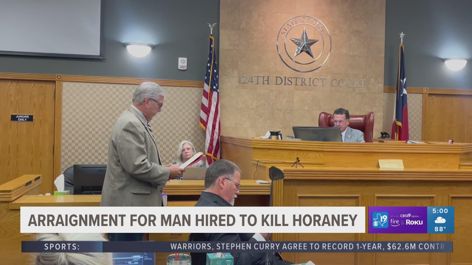 Alfredo Lizcano, 38, of Longview, is charged with capital murder because officials say he was hired by Reza Kamali, 87, to murder Horaney.