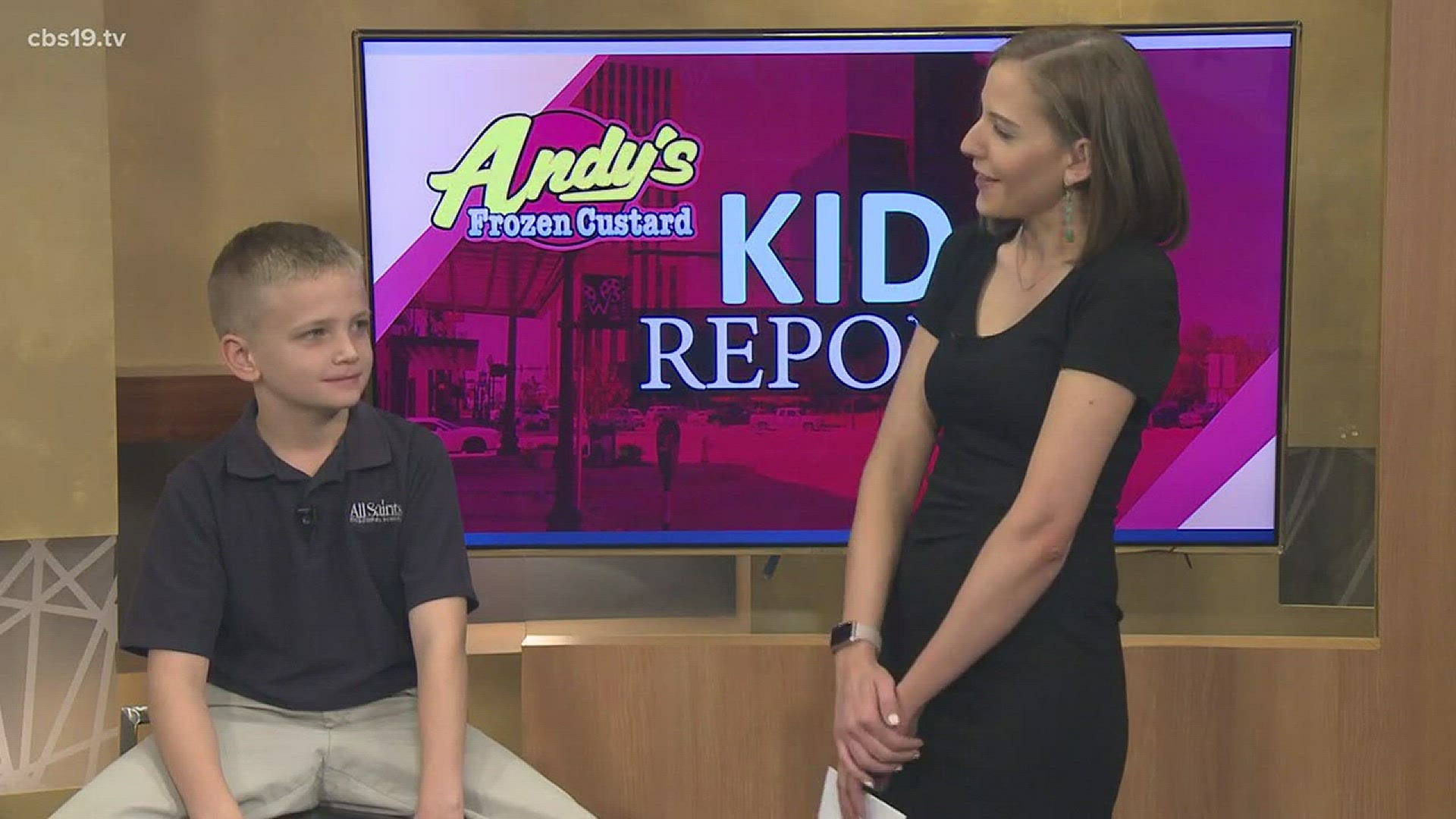 Nate Glosson from All Saints Episcopal School in Tyler gave this week's Kid Report.