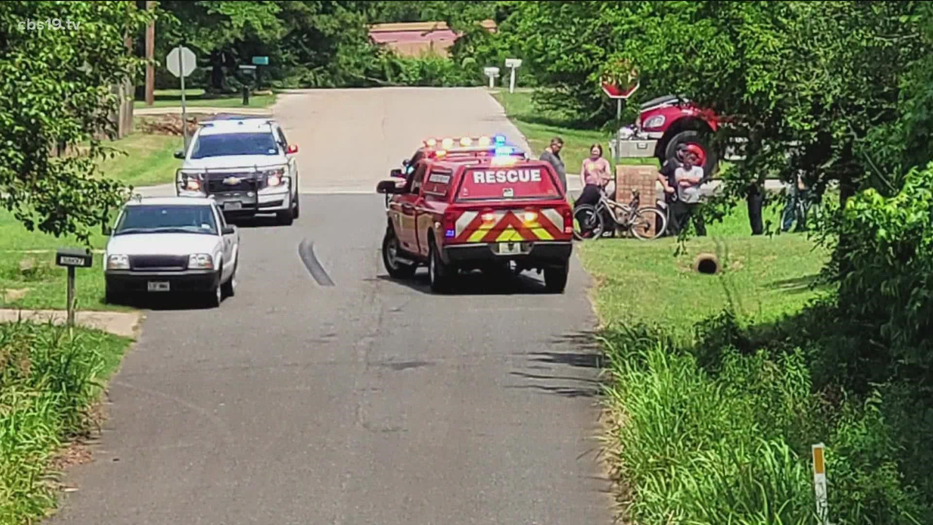 Police say the driver of the vehicle left the scene, but thankfully others stopped to help the child.