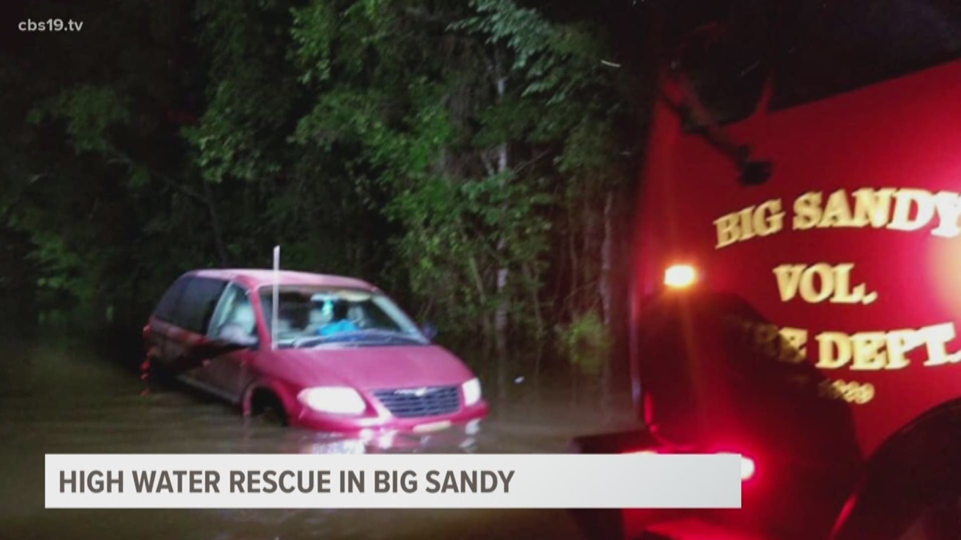 1 taken to hospital following Saturday night high water rescue in Big