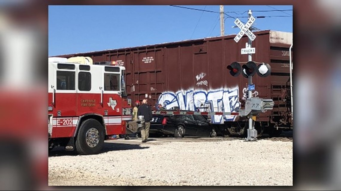 Car collides with train in Carthage cbs19.tv