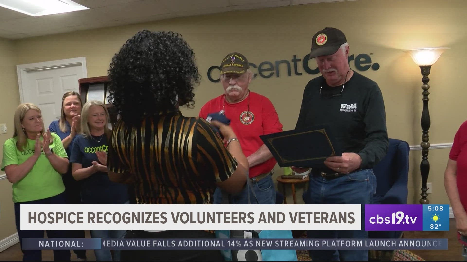 Longview Marines honored for helping make hospice patients' last moments better