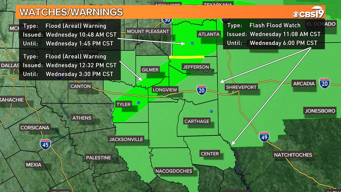 Texas Road Closures Flooding Map