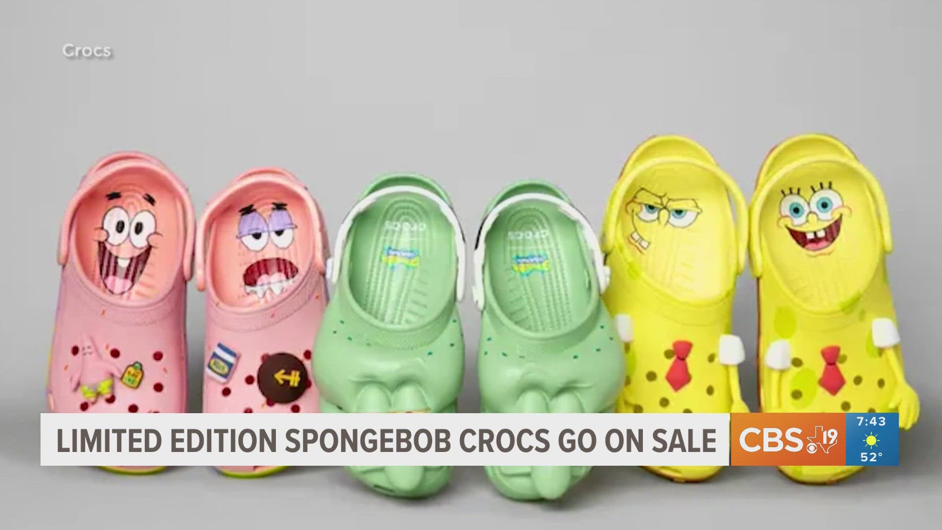Limited edition SpongeBob Crocs go on sale | cbs19.tv