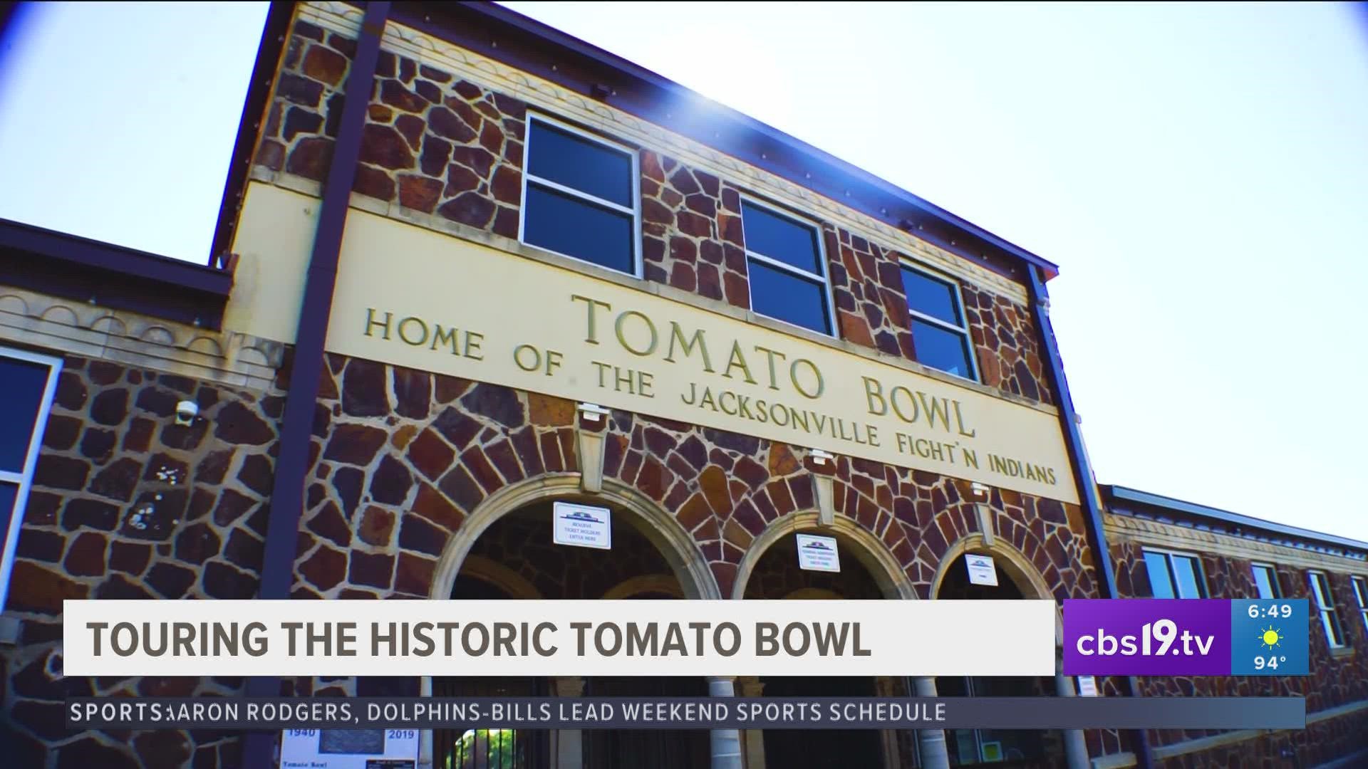 Built in the 1930's, the Tomato Bowl has been the the home of the Jacksonville Fightin’ Indians.