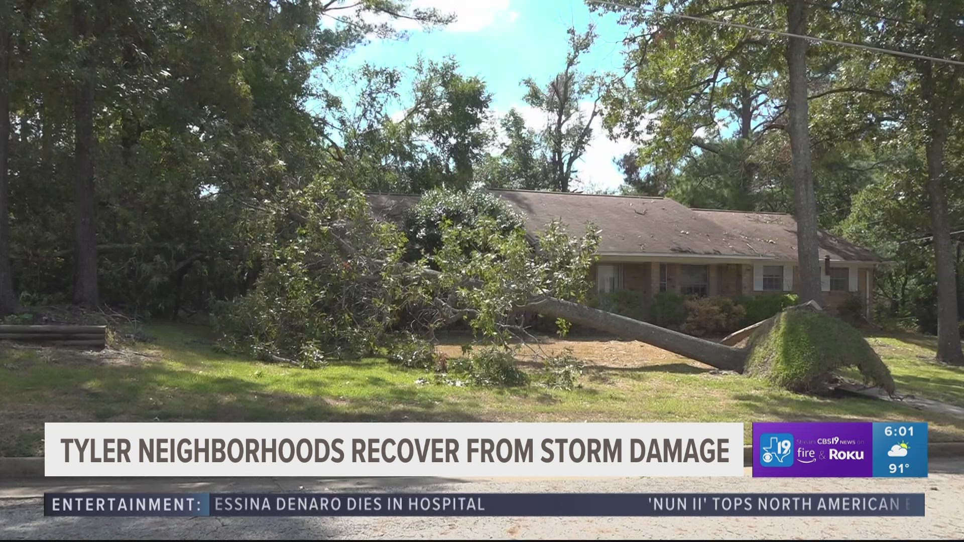 Locals are recovering from the mess left by the heavy rain and strong winds that passed through Sunday night.