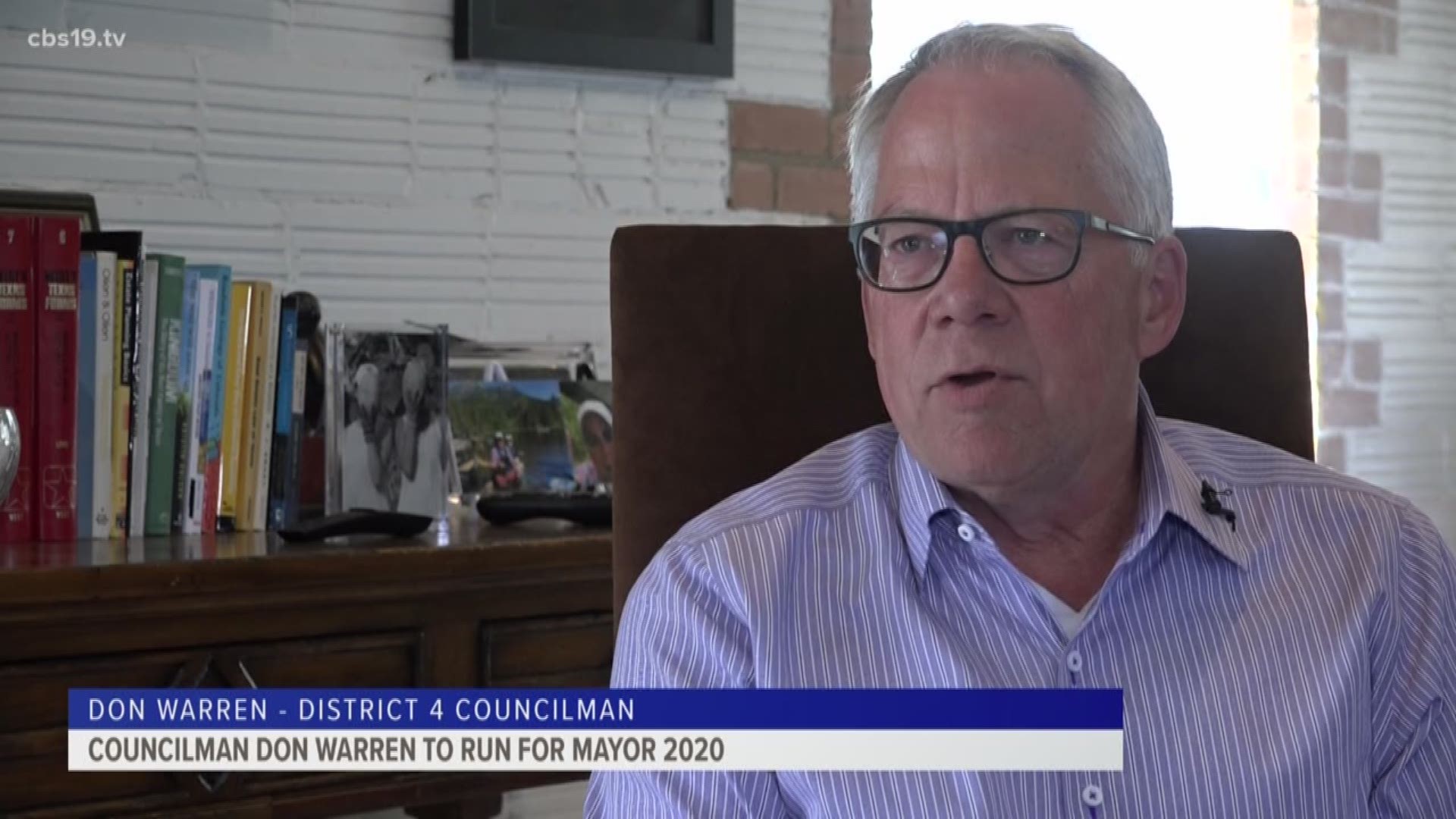 Don Warren announces he will run for mayor in 2020