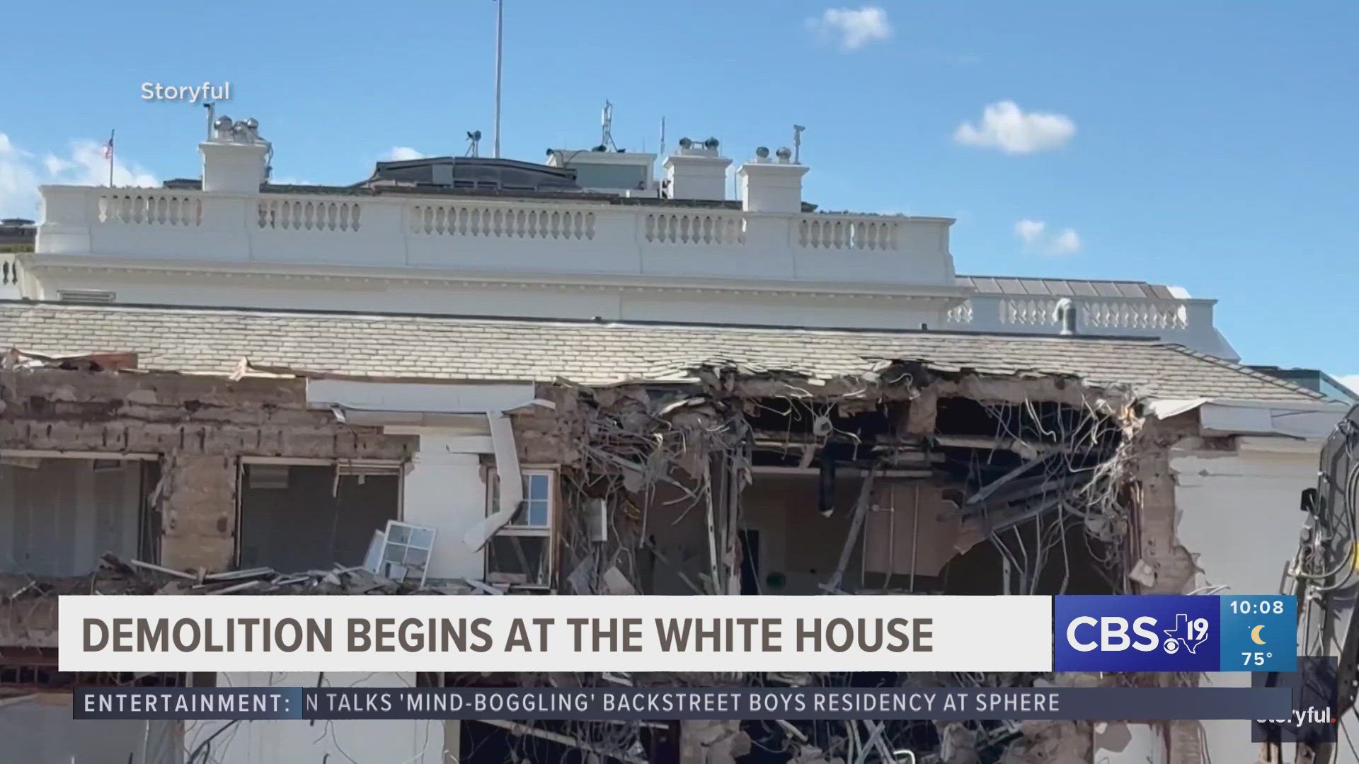 Demolition begins at historic White House East Wing to be replaced with ...