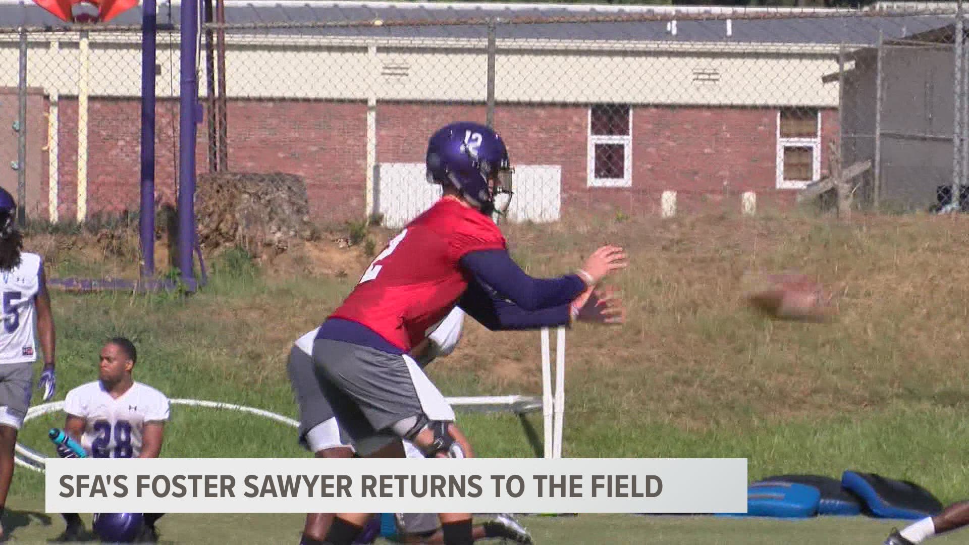 QB Foster Sawyer returns to the field