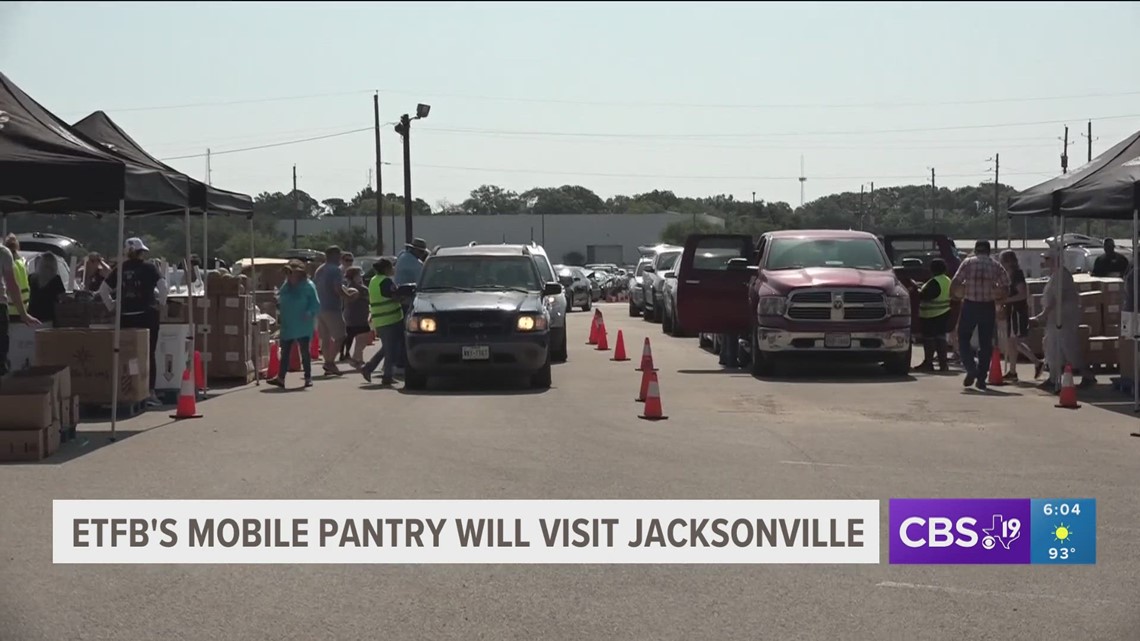 East Texas Food Bank mobile pantry is rolling into Jacksonville cbs19.tv