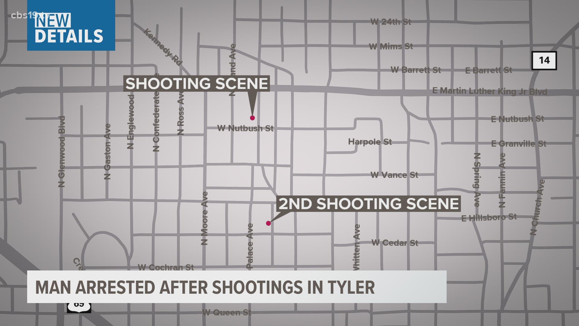 Two men are in critical condition after a shooting Wednesday afternoon in Tyler.