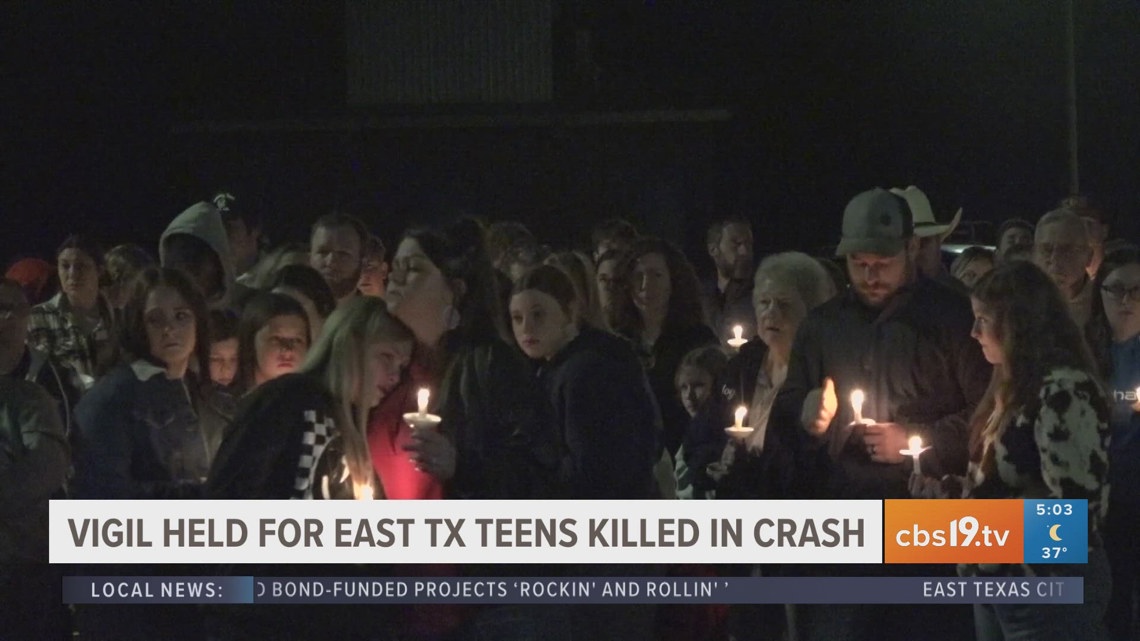 Community remembers Texas teens killed in crash at vigil | cbs19.tv