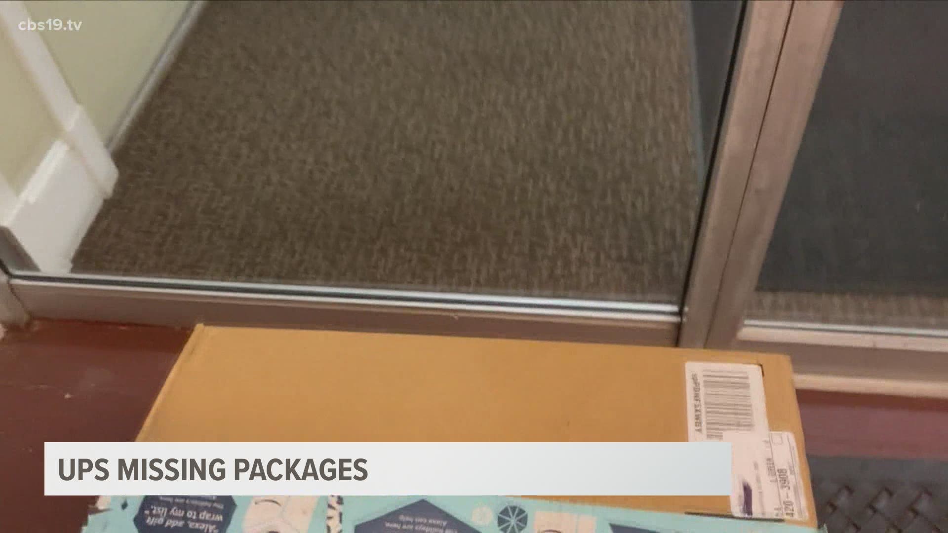 After waiting three weeks for a UPS package that's been marked as "delivered," an Andy Woods resident is concerned that her Christmas packages are gone for good.