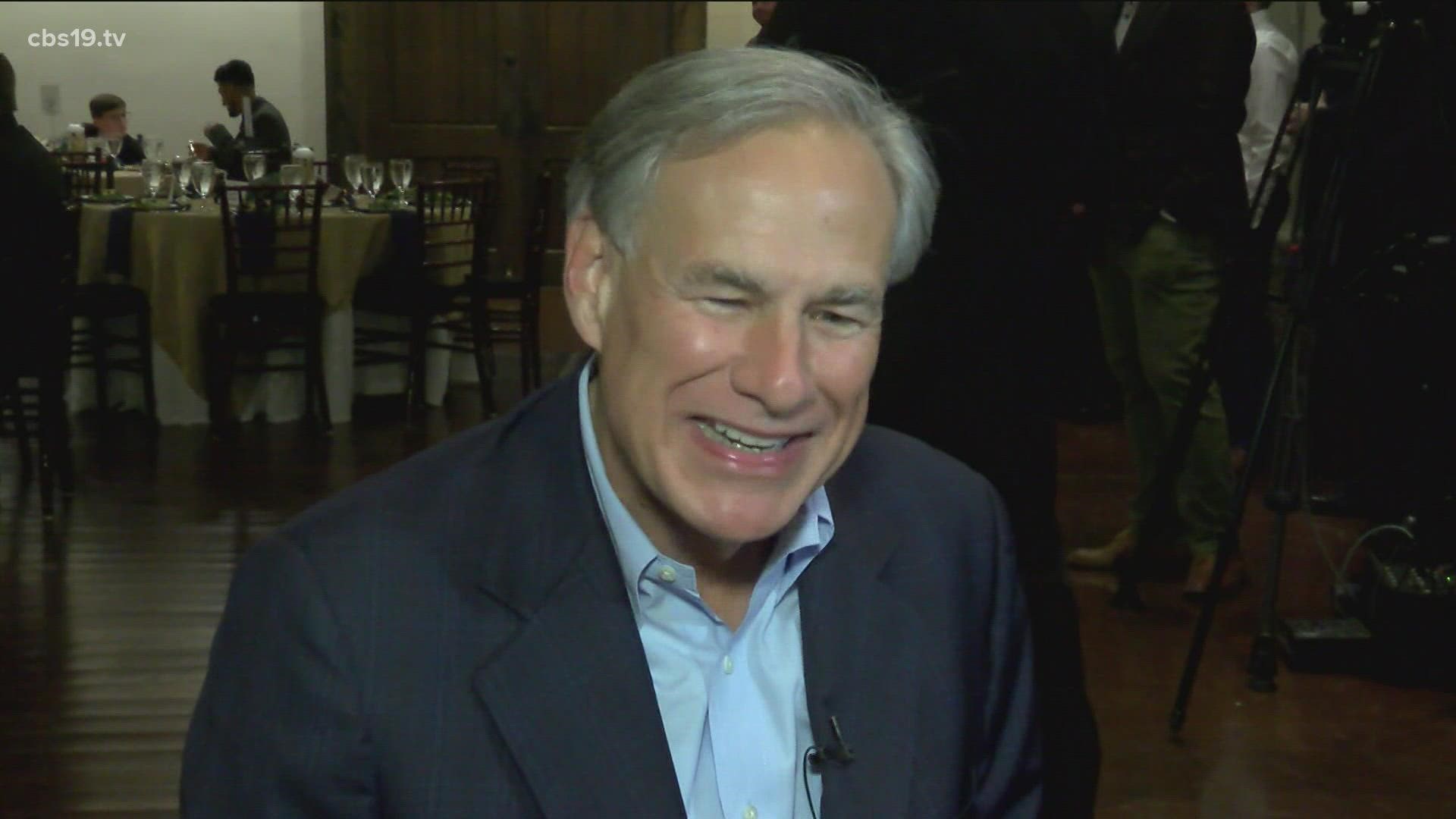 The governor said he's confident Republicans will sweep Texas in the primary election.