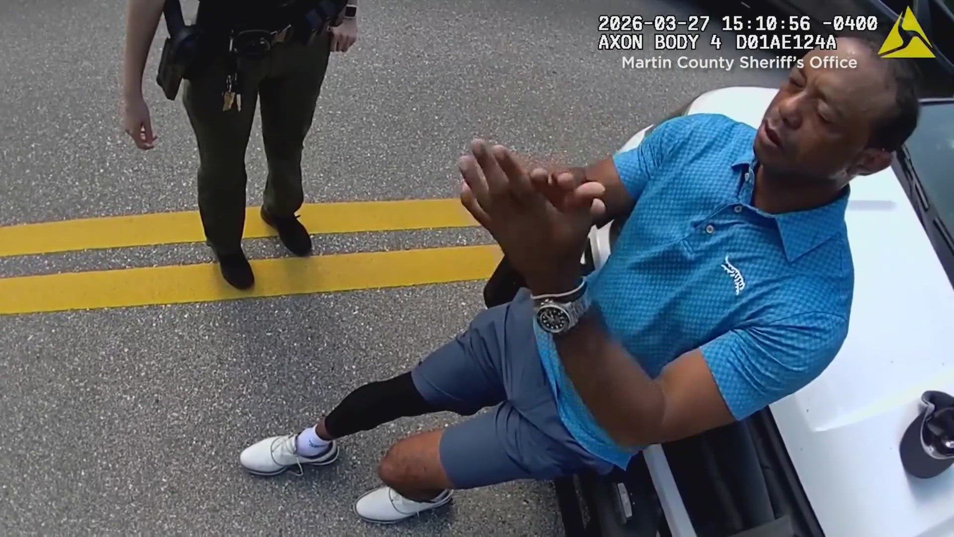Body cam shows Tiger Woods DUI arrest after crash | cbs19.tv