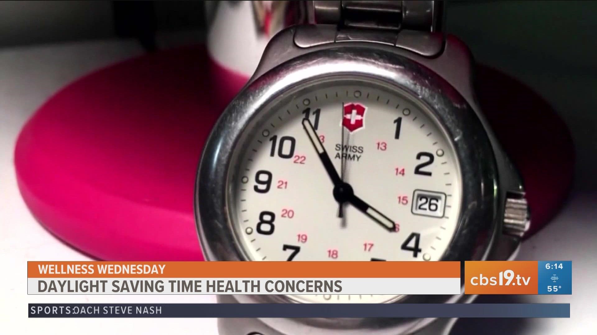 Even though we may get an extra hour of sleep, doctors say the change of time can come with health concerns