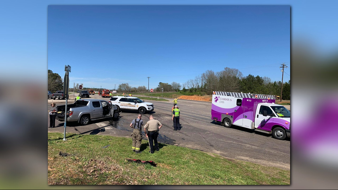 UPDATE Minor injuries reported after 2vehicle rollover wreck in Rusk