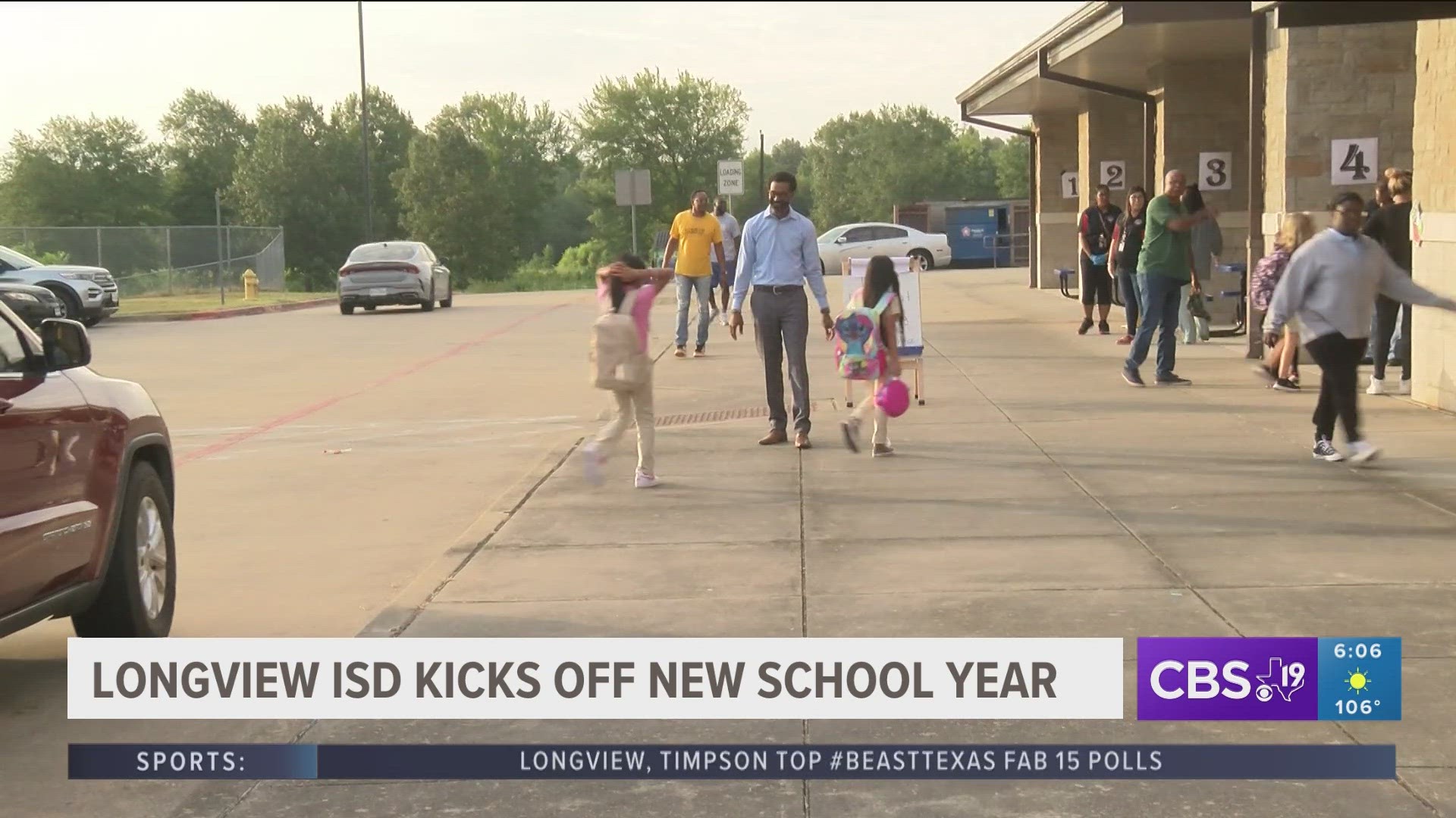 Students were welcomed back with big smiles, hugs, and high-fives across Longview ISD campuses.
