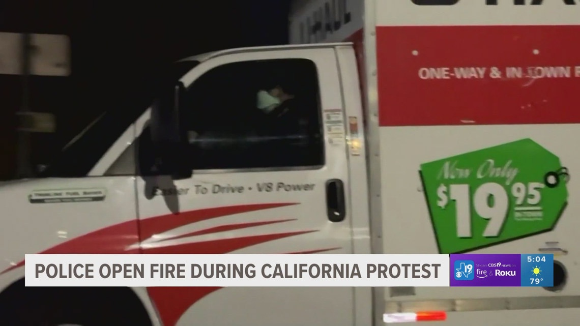 Police open fire during California protest