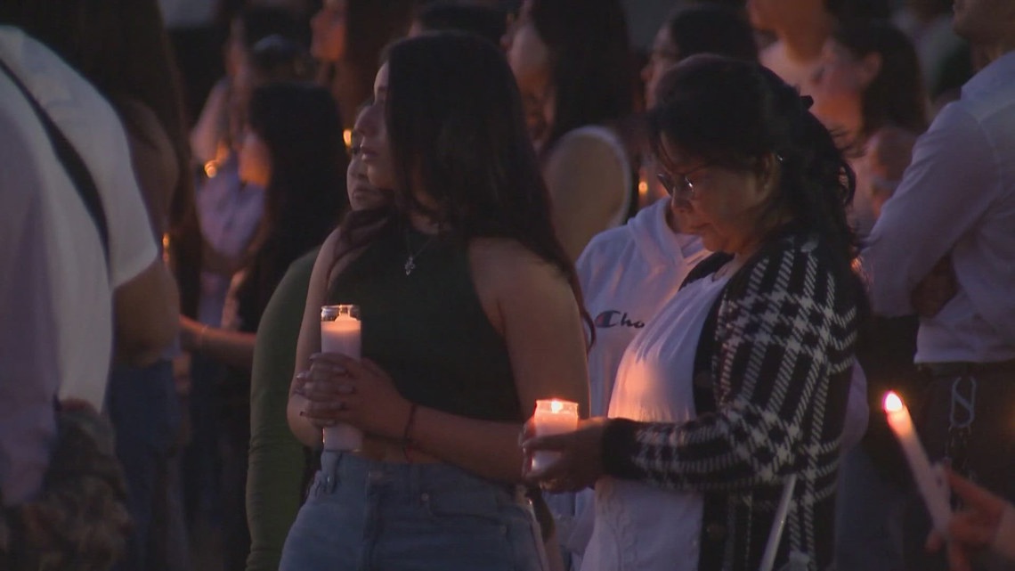 Community gathers for vigil mourning 19yearold Camila Mendoza Olmos