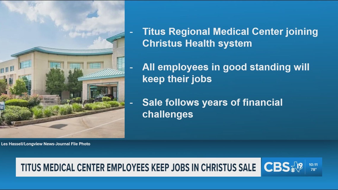 Titus Regional employees assured jobs amid Christus sale