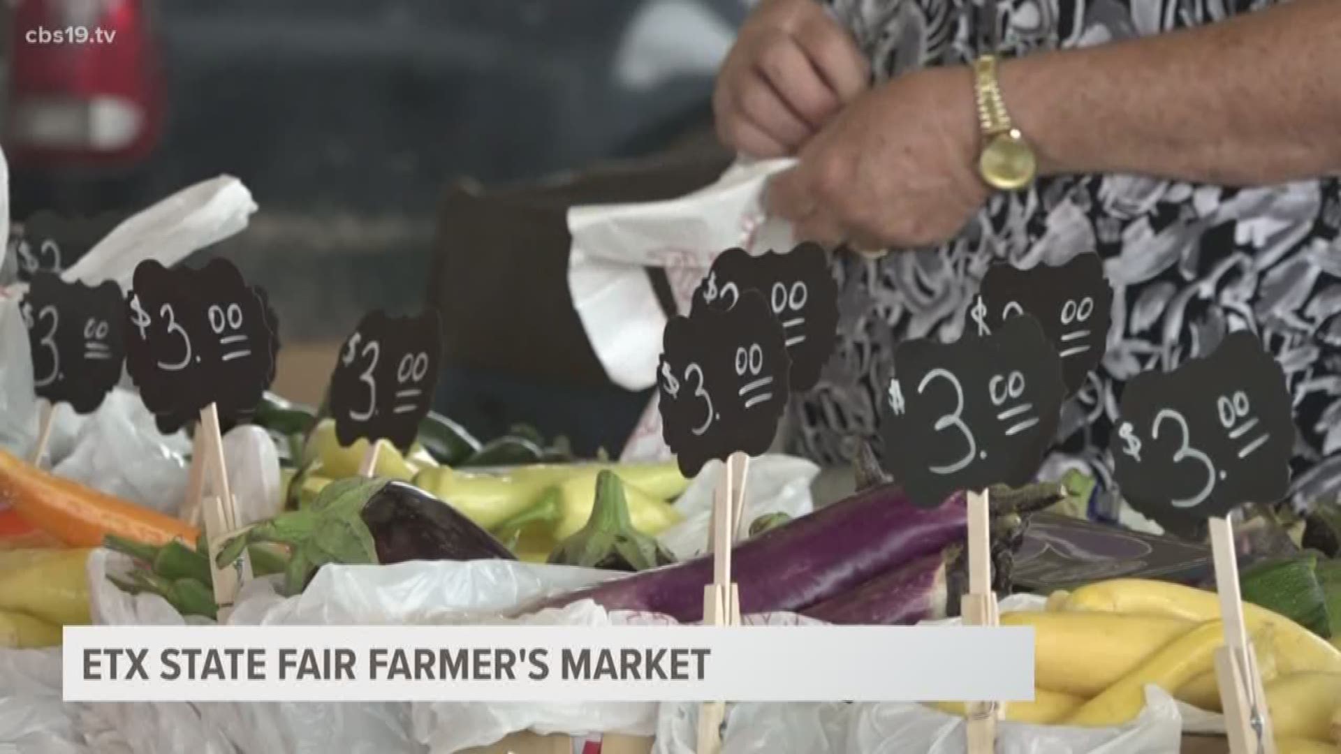 The East Texas State Fair farmer's market is open every Saturday from 7 a.m. to 1 p.m. through the summer.