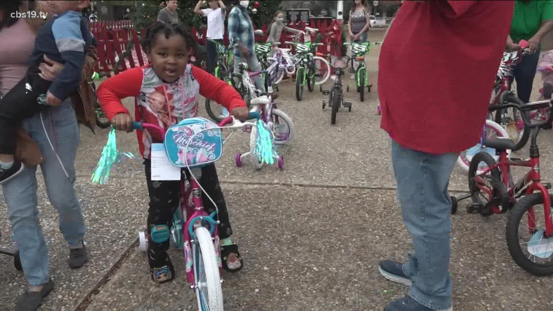 Local foundation gives children bikes for Christmas