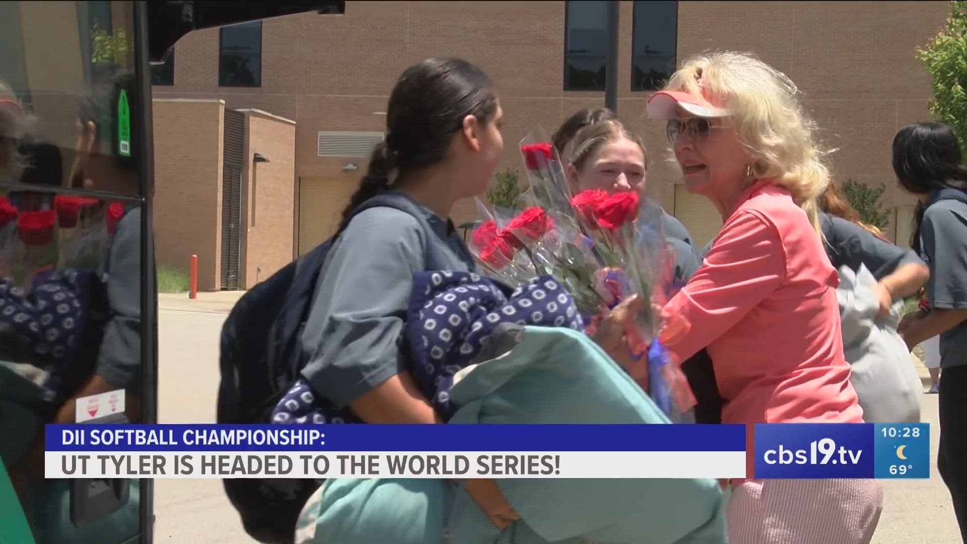 The UT Tyler Patriots left campus Monday morning to head to Chattanooga, Tennessee to compete in the Division II College World Series