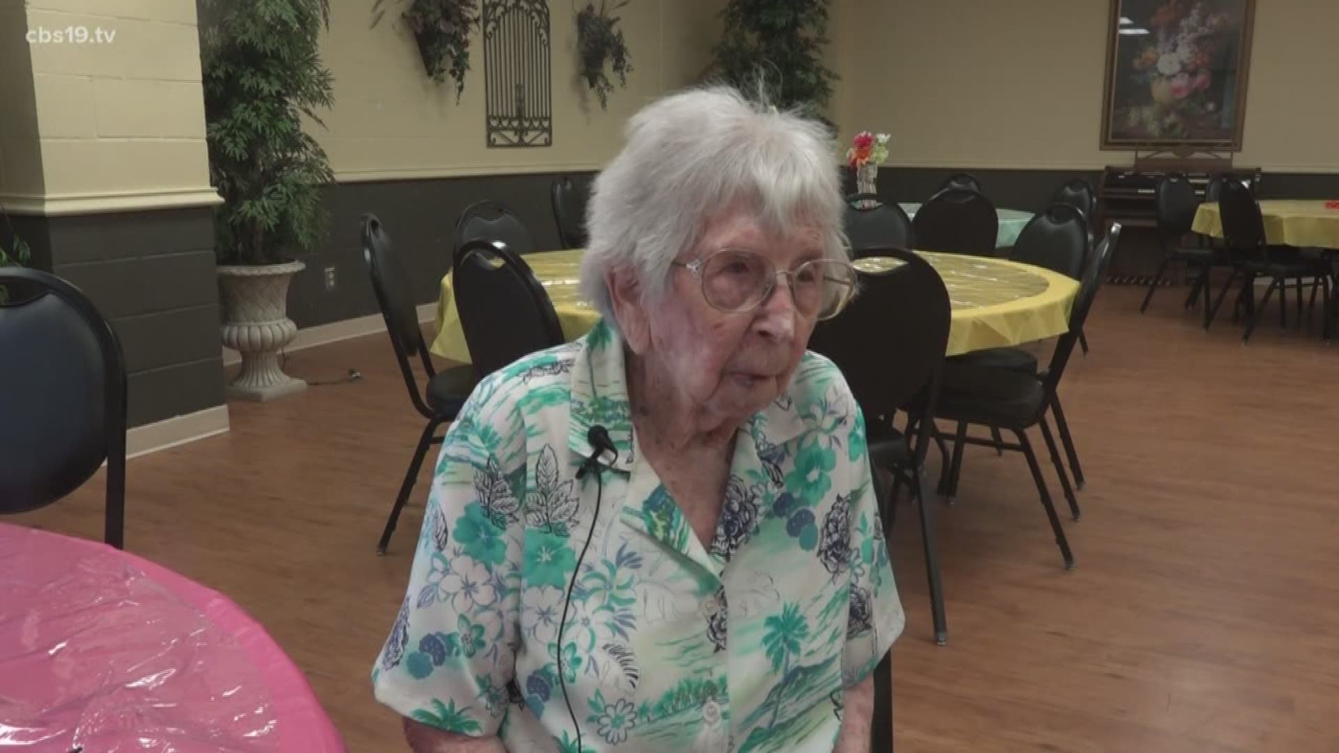 Doris Flood says the key to longevity is daily crossword puzzles