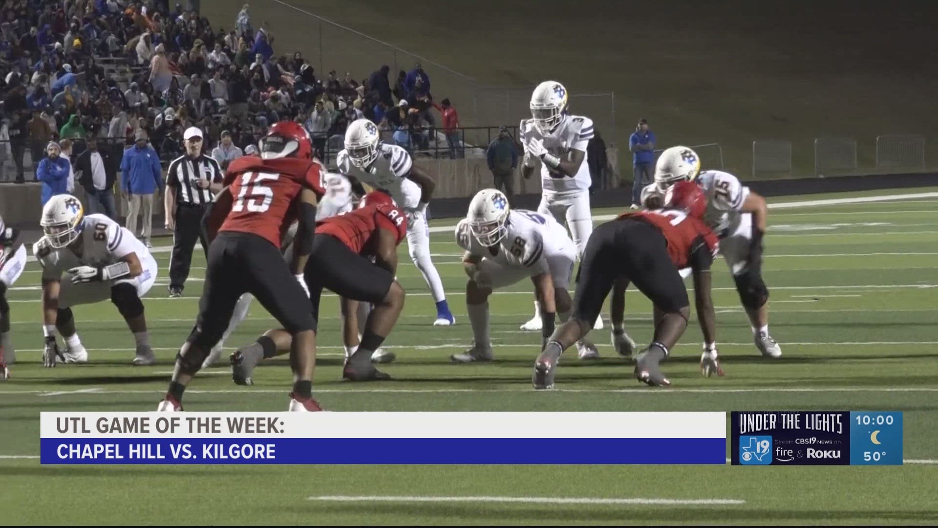 For more East Texas high school football action, visit https://www.cbs19.tv/under-the-lights.