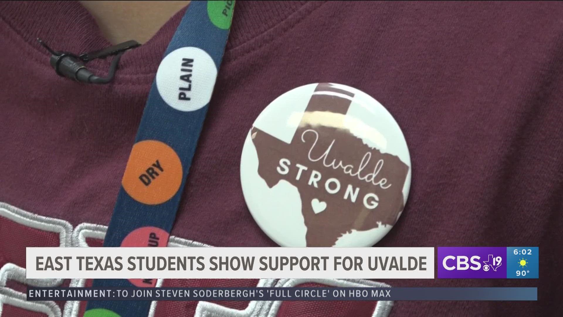 “I’m wearing maroon because I want to show support to the kids in Uvalde."