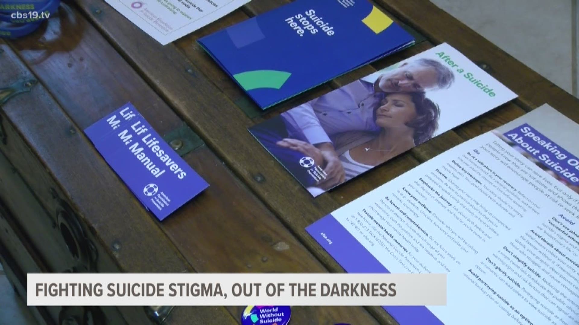 Ladyrian Cole talks about 'Out of the Darkness' a suicide prevention and awareness program.