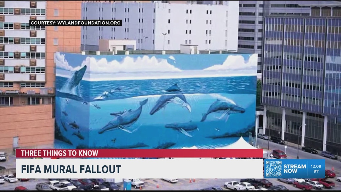 Artist sues FIFA, building owners over painted-over Dallas mural