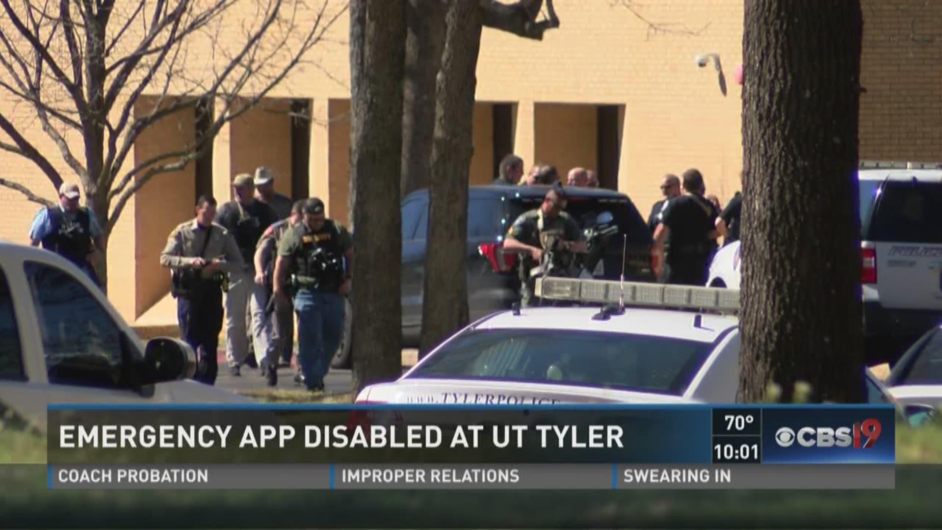 The UT Tyler campus was nothing short of chaos this afternoon after not one - but two - false alarms of an active shooter. Faculty say it's all because of an emergency alert app malfunctioning.