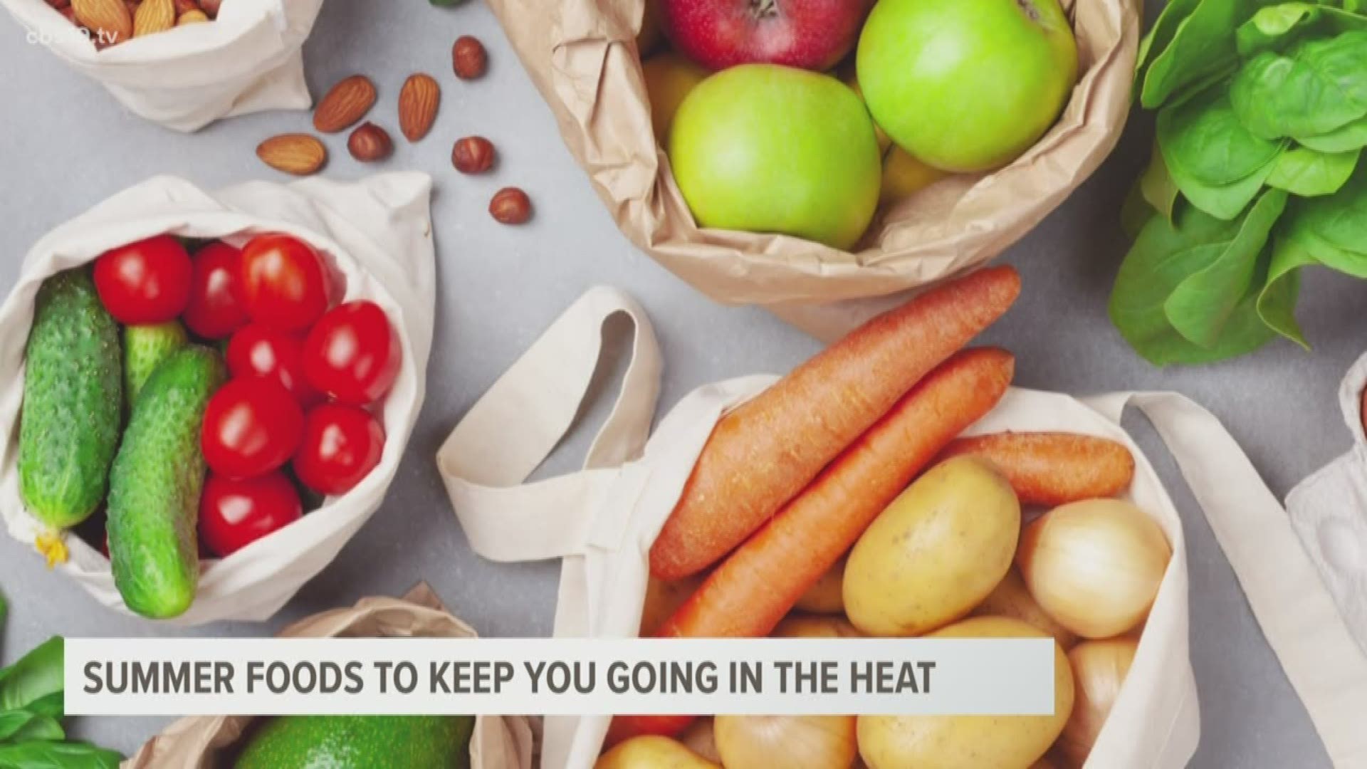 While the summer weather heats up, food can help keep you hydrated and ready to take on the heat.