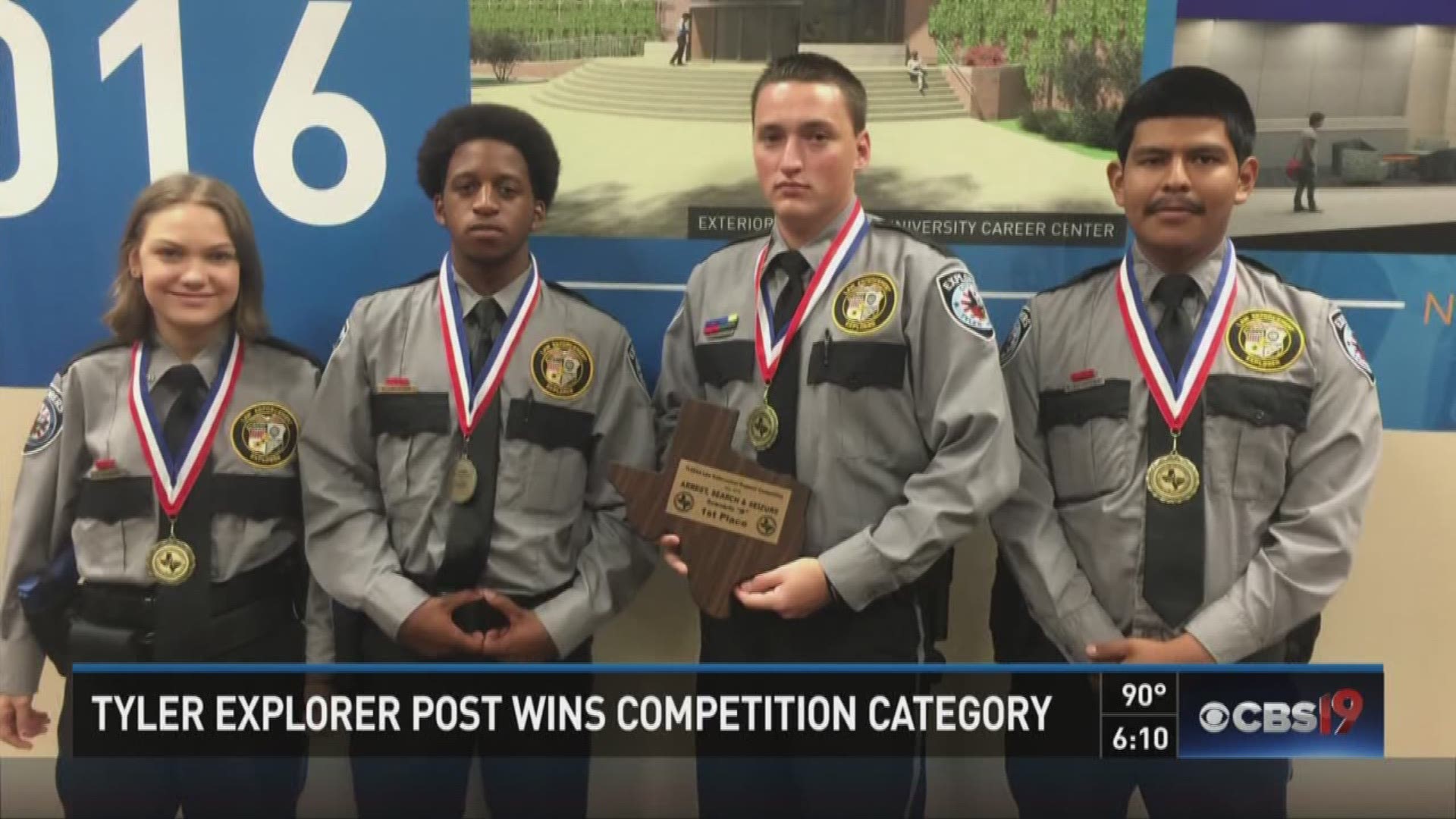 Tyler Explorer Post 310 came in first place in the category of arrest, search and seizure.