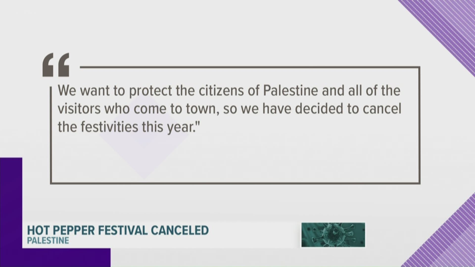 “We want to protect the citizens of Palestine and all of the visitors who come to town," said Palestine Mayor Steve Presley.