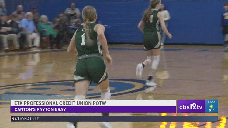 East Texas Professional Credit Union Player of the Week: Canton's Payton Bray