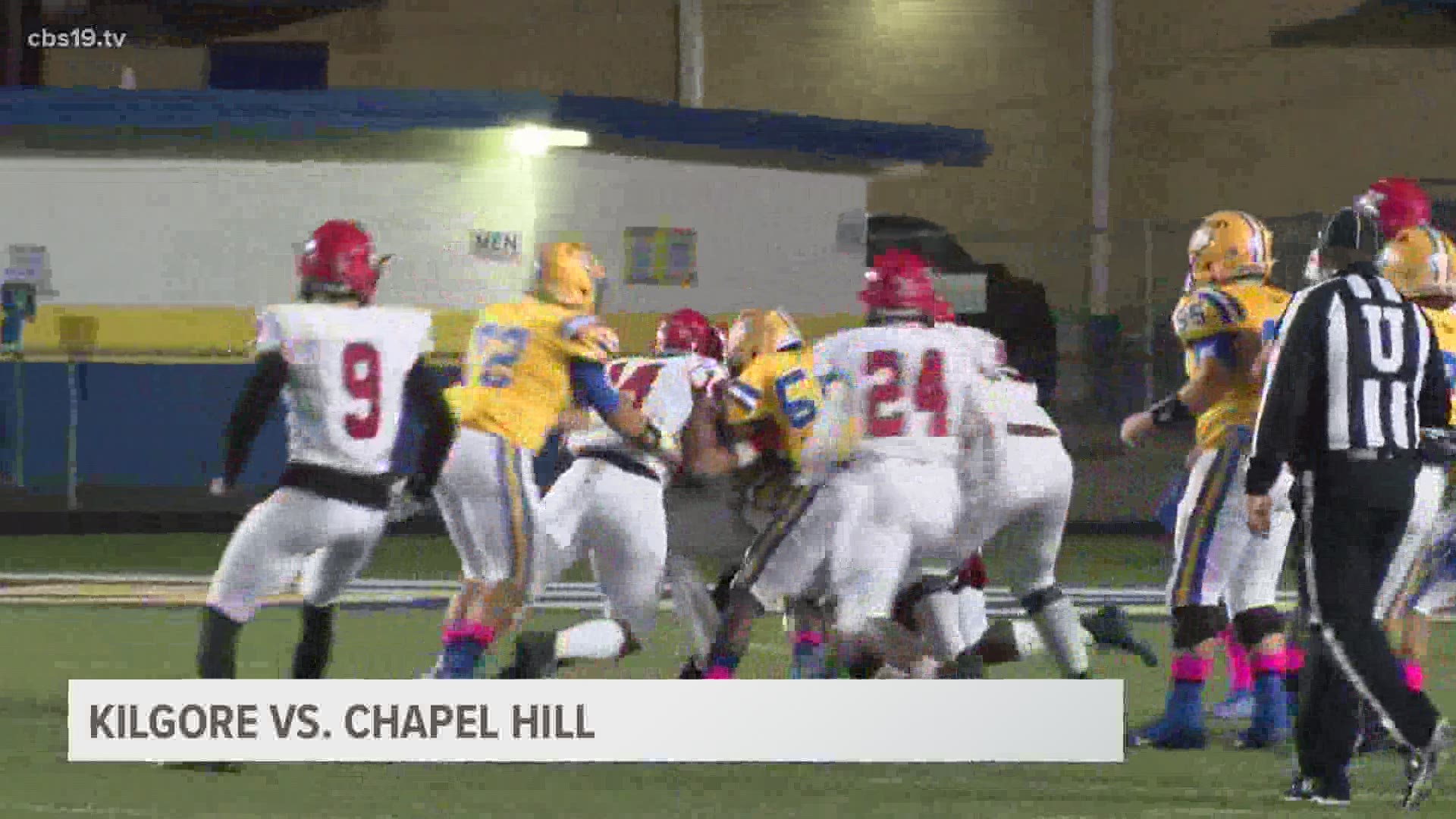Kilgore came away with the win, defeating Chapel Hill 45-38.