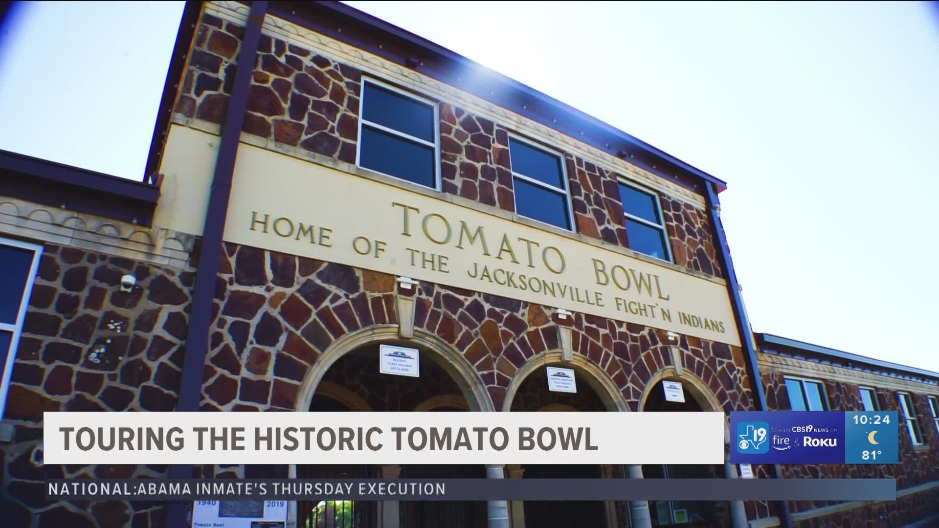 The Under the Lights Kickoff show is live from the Historic Tomato Bowl for their 2022 Homecoming game. Grace Taylor gives CBS19 a tour of the renovated stadium.