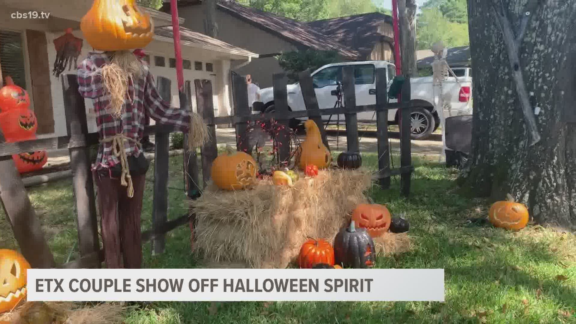 Every October, Nicole and Tim Monaghan transform their yard into a different Halloween-themed attraction.