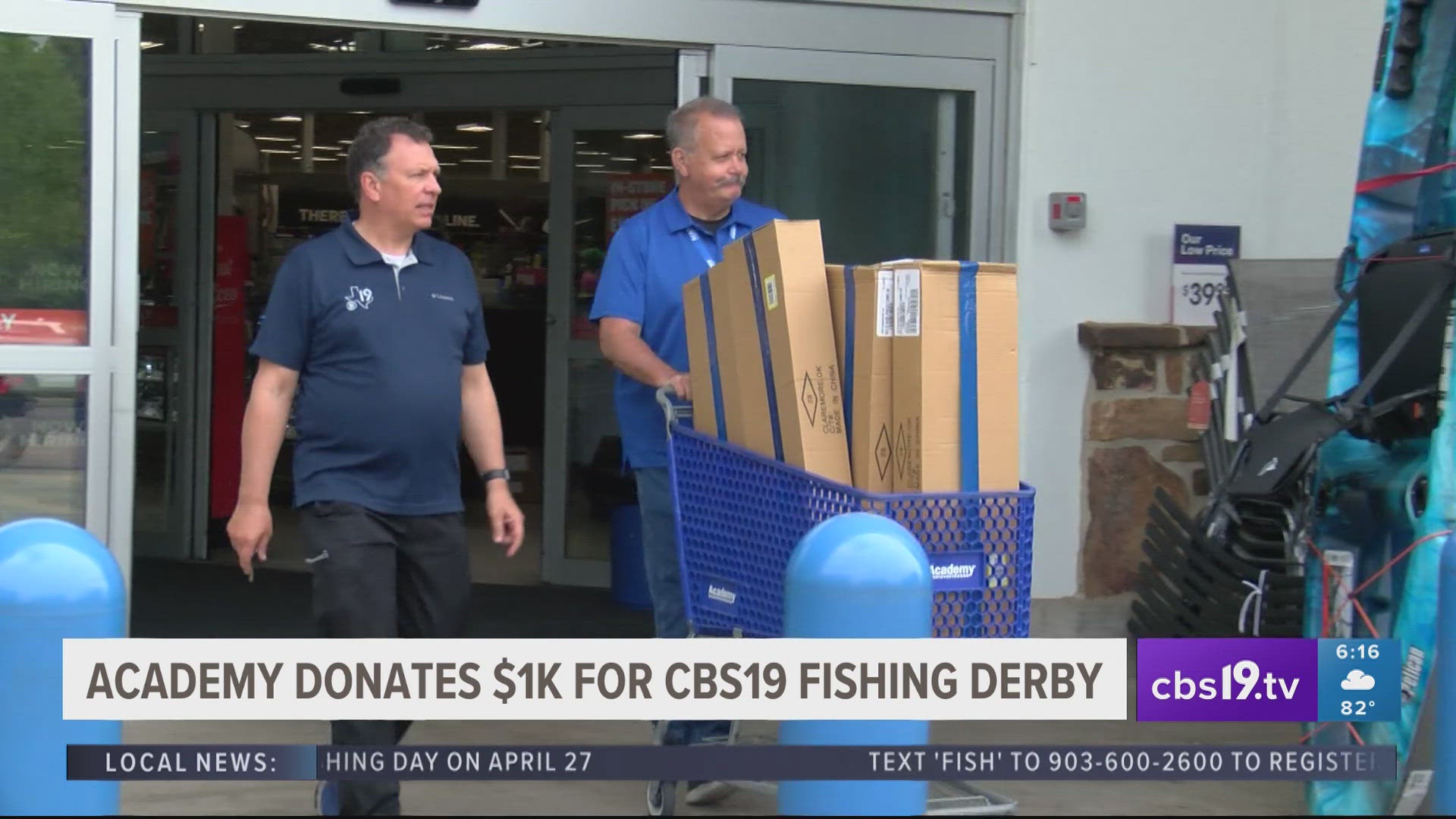 Academy donates $1,000 to second annual CBS19 Urban Kids Fishing Derby