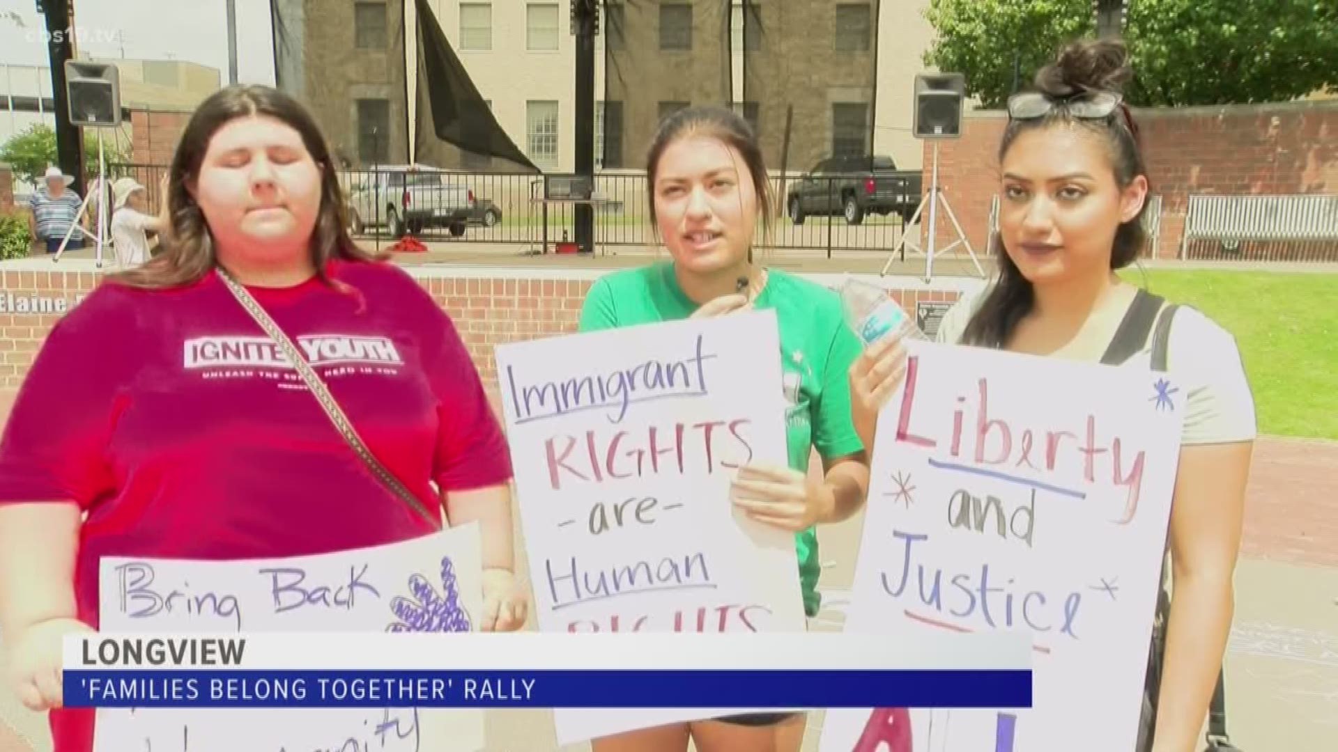 Longview hosted a Families Belong Together rally on Saturday. 
