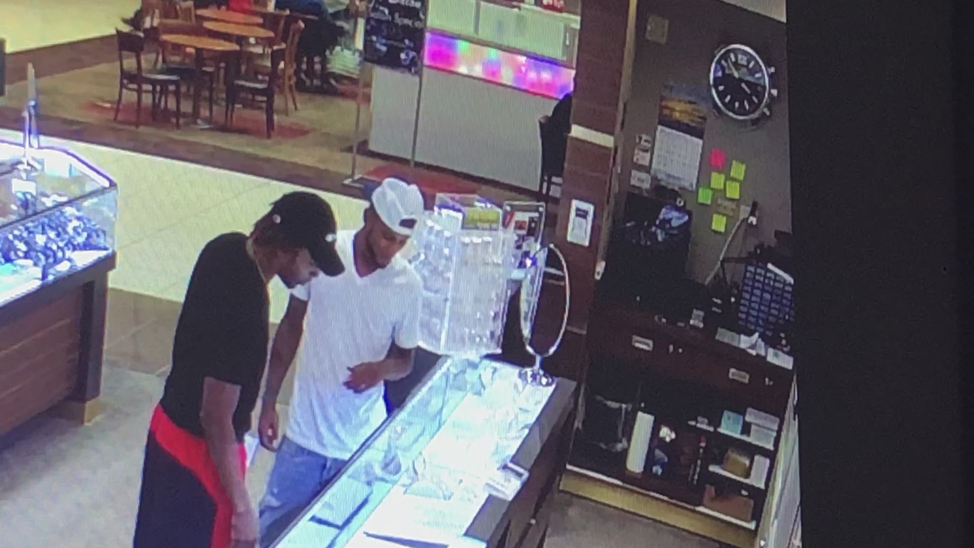 The suspects are accused of stealing a gold chain worth $10,000.