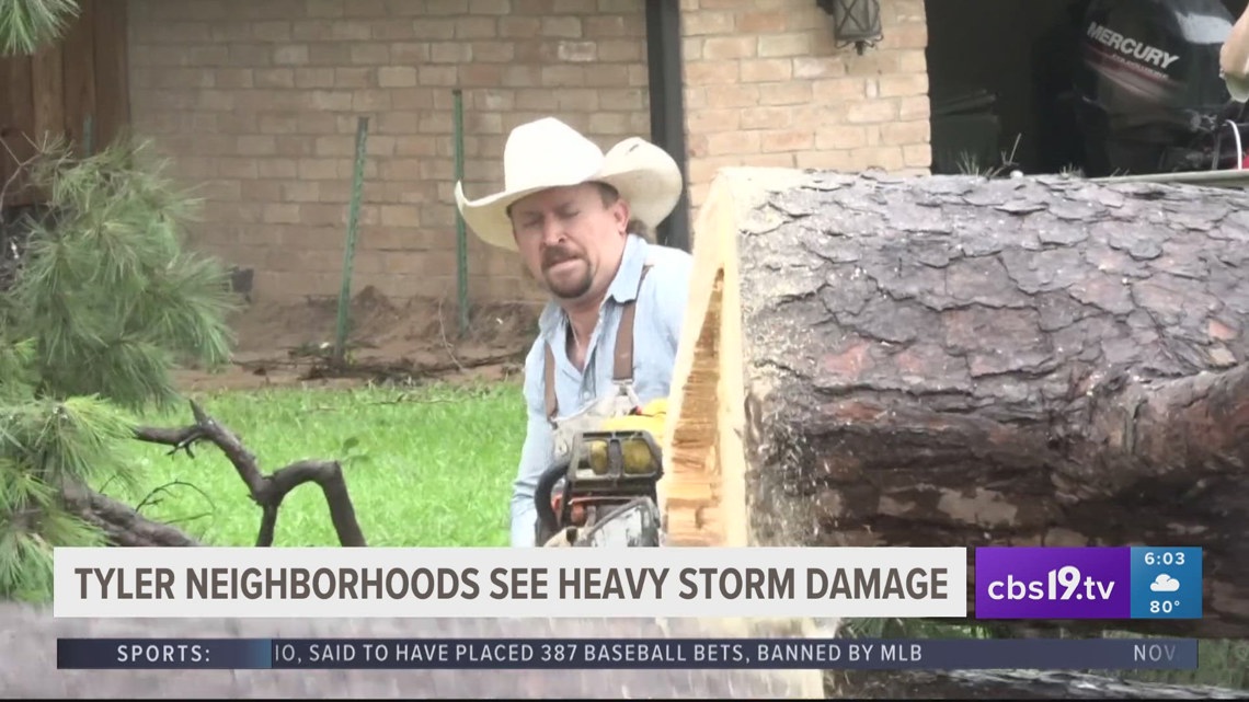 Bullard resident comes to Tyler to help folks clear storm debris - Vimarsana News