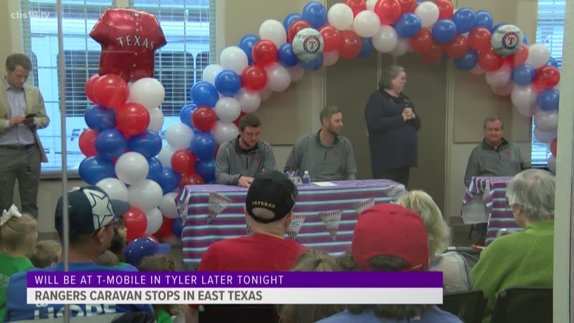 The Rangers caravan rolled through East Texas on Tuesday.