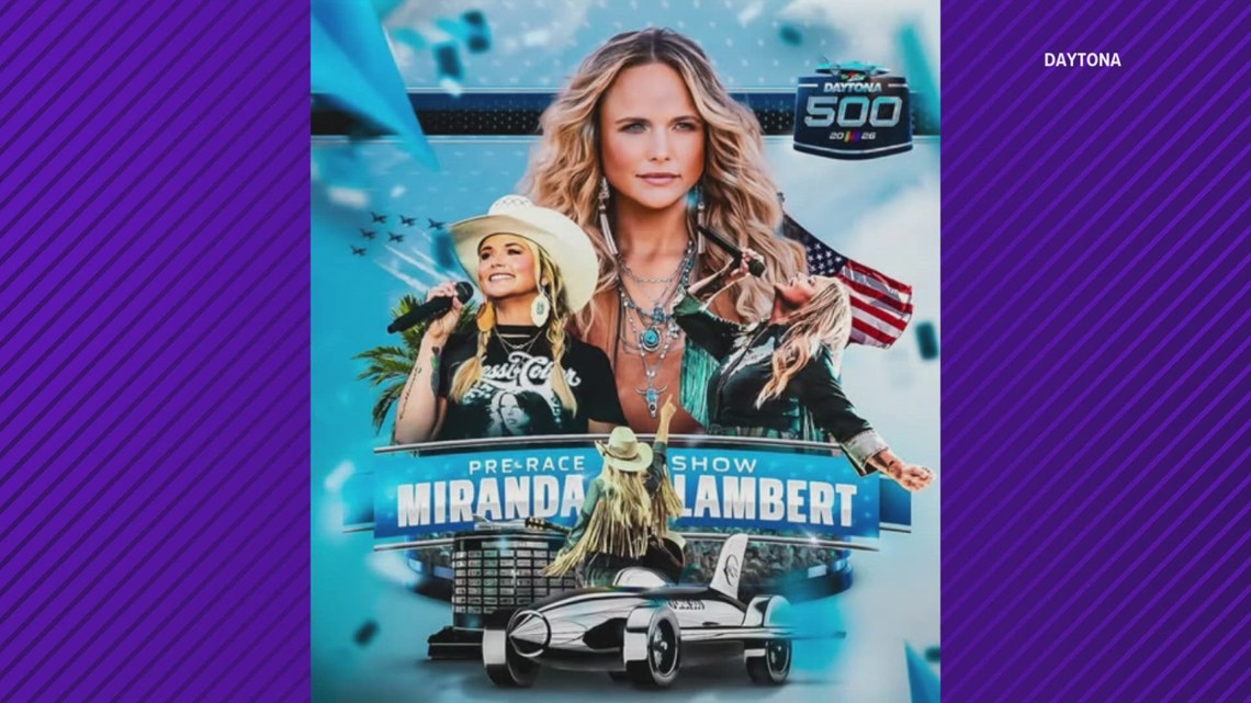 East Texas native Miranda Lambert to perform at Daytona 500 pre-show race
